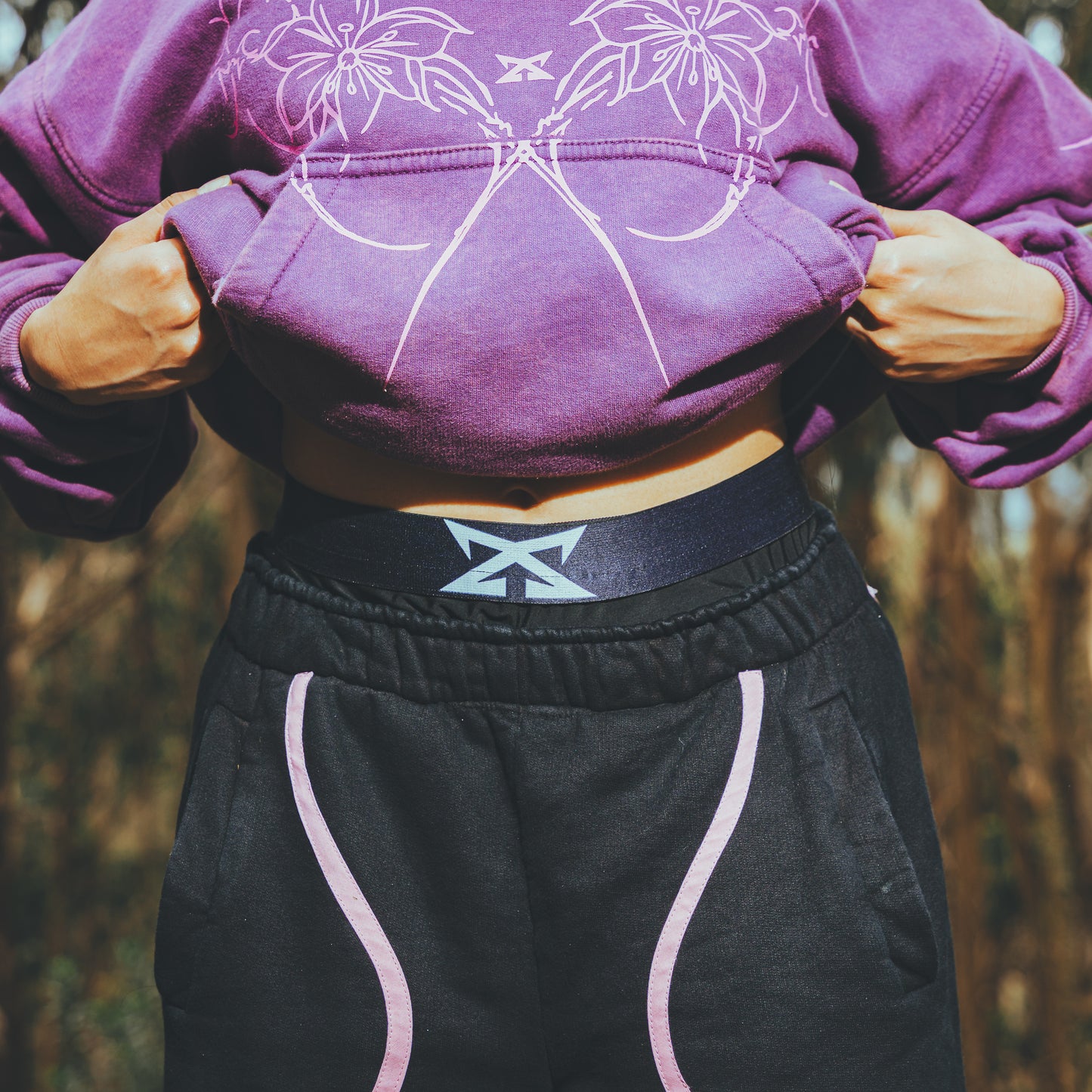 Botanic Graphic Pant- Petal Pink