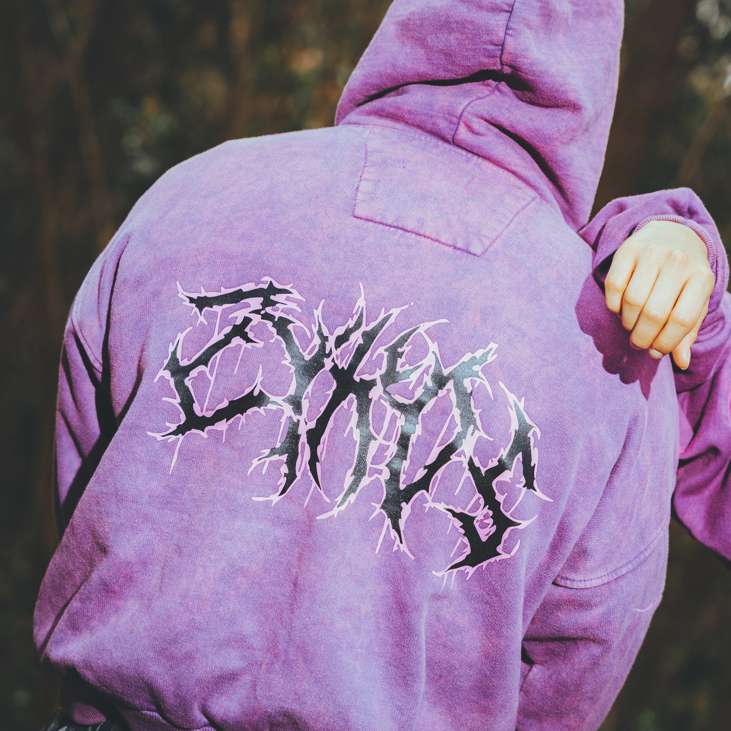 Orchid Hoodie – Purple Acid Wash