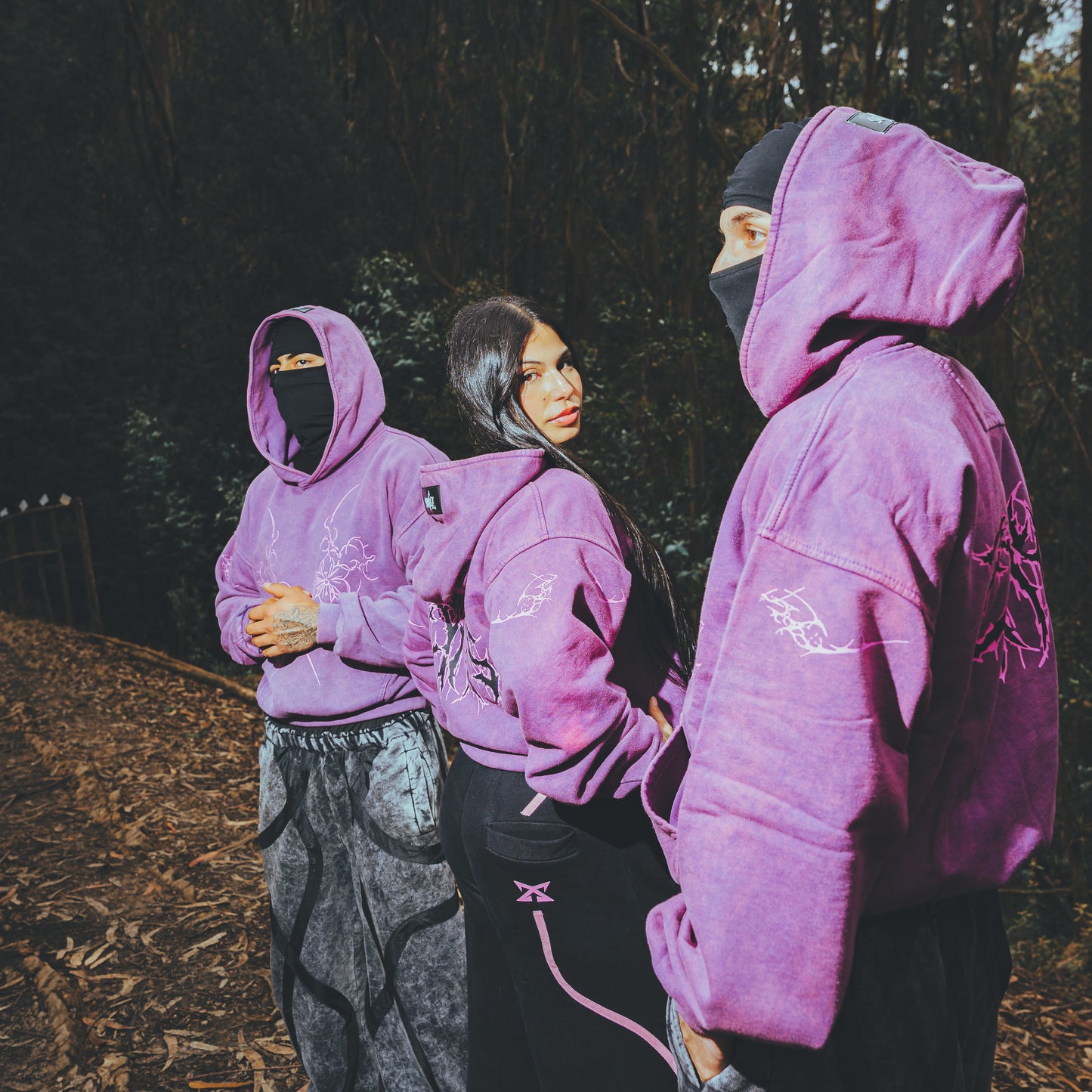 Orchid Hoodie – Purple Acid Wash