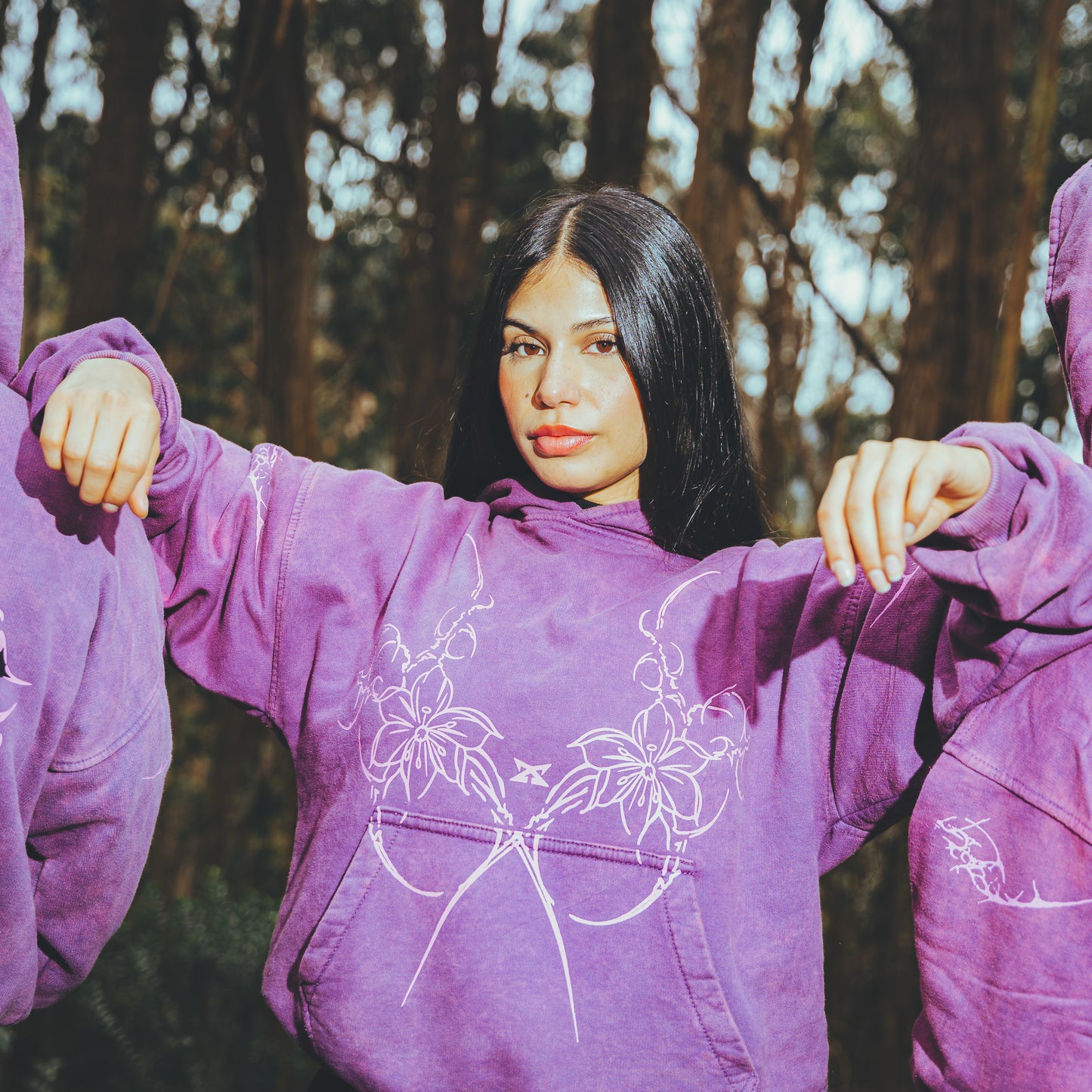 Orchid Hoodie – Purple Acid Wash