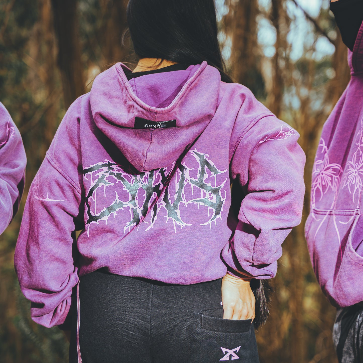 Orchid Hoodie – Purple Acid Wash