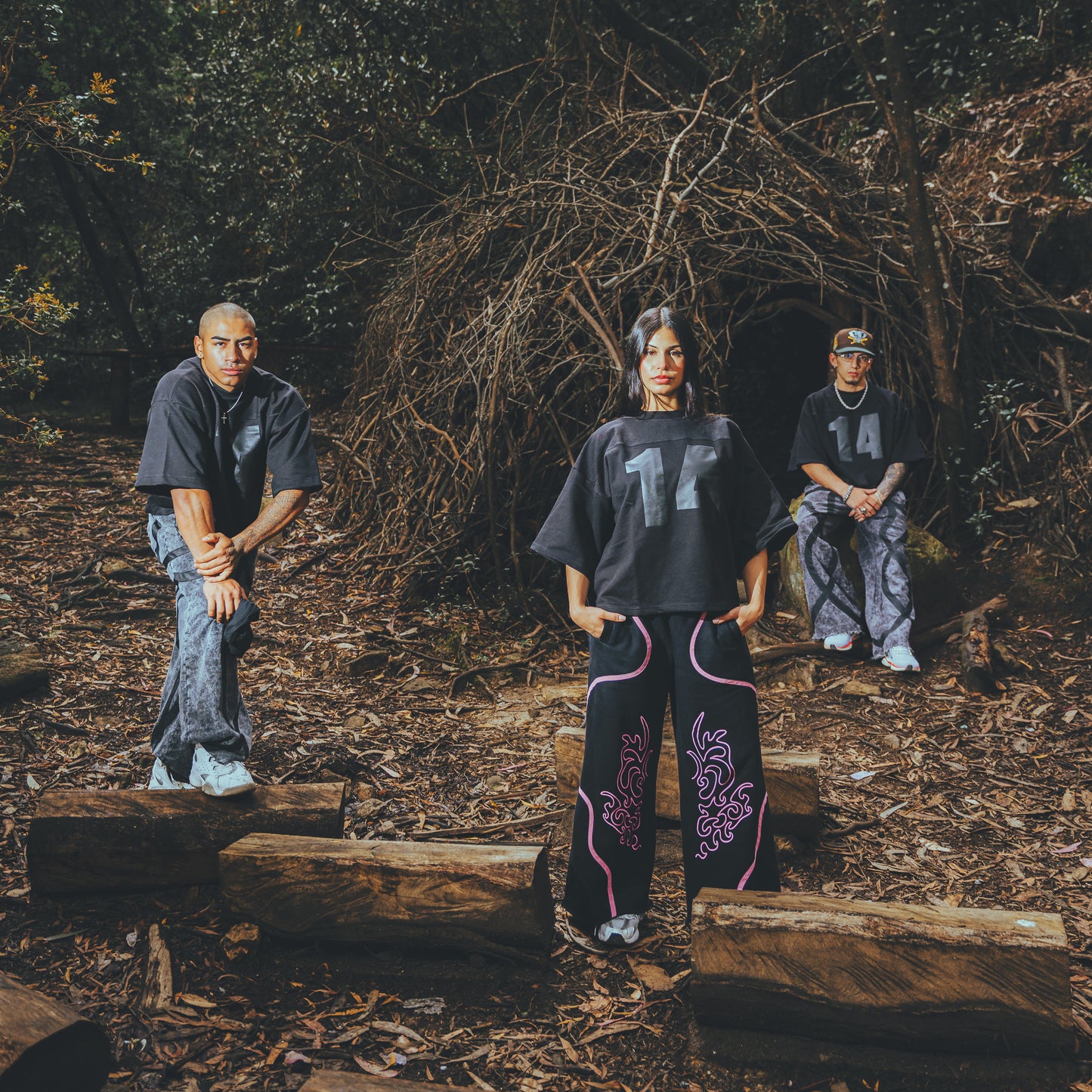 Botanic Graphic Pant- Petal Pink