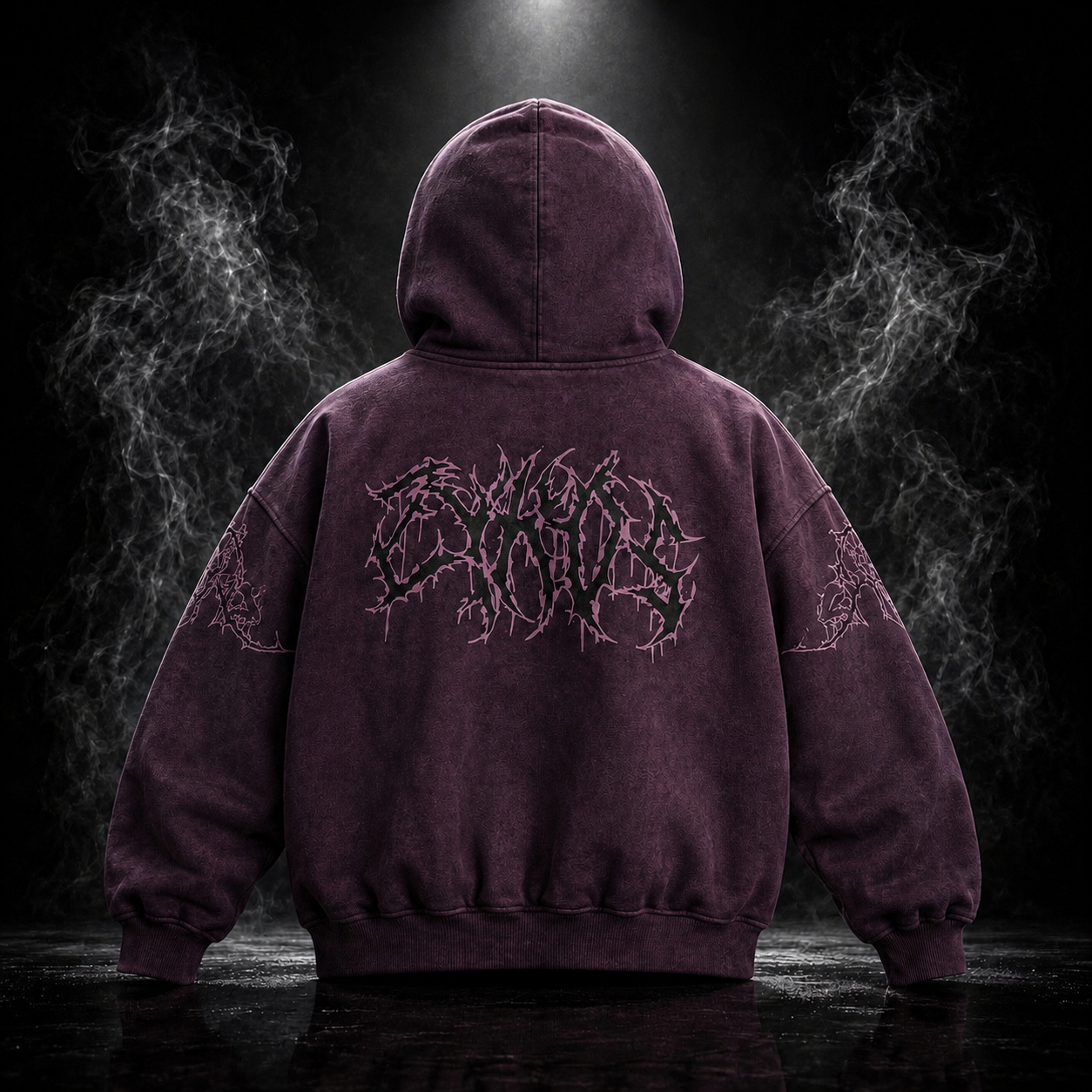 Orchid Hoodie – Purple Acid Wash
