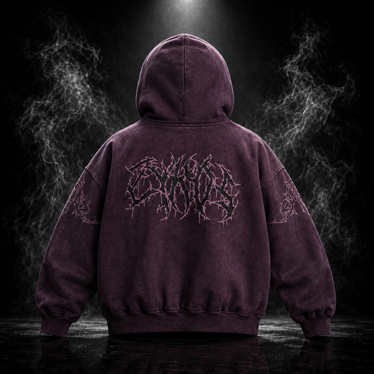 Orchid Hoodie – Purple Acid Wash