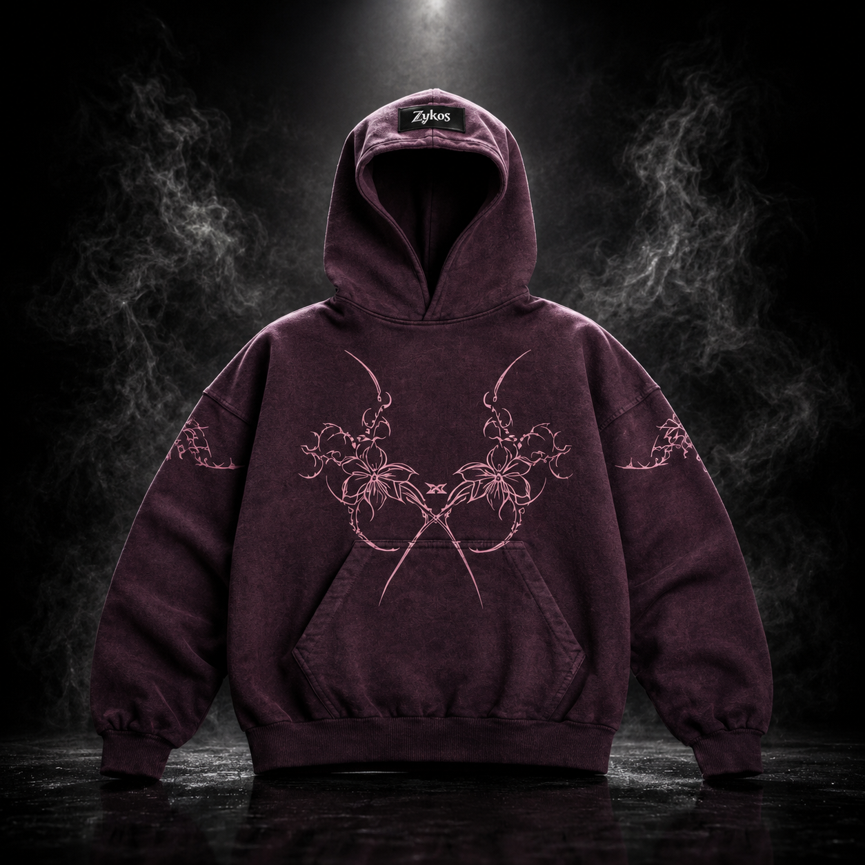 Orchid Hoodie – Purple Acid Wash