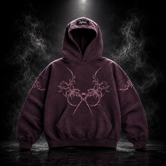 Orchid Hoodie – Purple Acid Wash